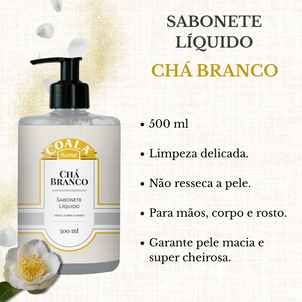 Sabonete Líquido Coala Home Chá Branco 500ml